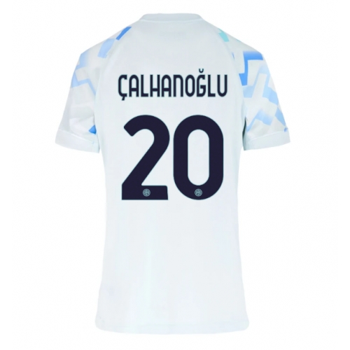 Billige Fotballdrakt Inter Milan Hakan Calhanoglu #20 Replika Bortedrakt Dame 2025-26 Kortermet Billige Fotballdrakt Inter Milan Hakan Calhanoglu #20 Replika Bortedrakt Dame 2025-26 Kortermet
